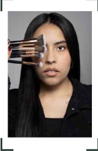 Retrato creativo en estudio